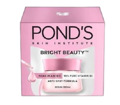 Ponds Bright Beauty Spot Less Glow Serum Cream - 50 Gram (Made in India)