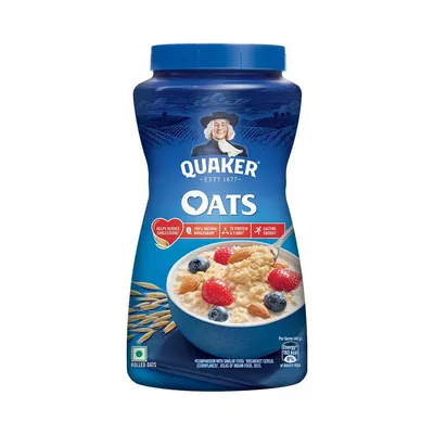 Oats (Quaker) in Jar