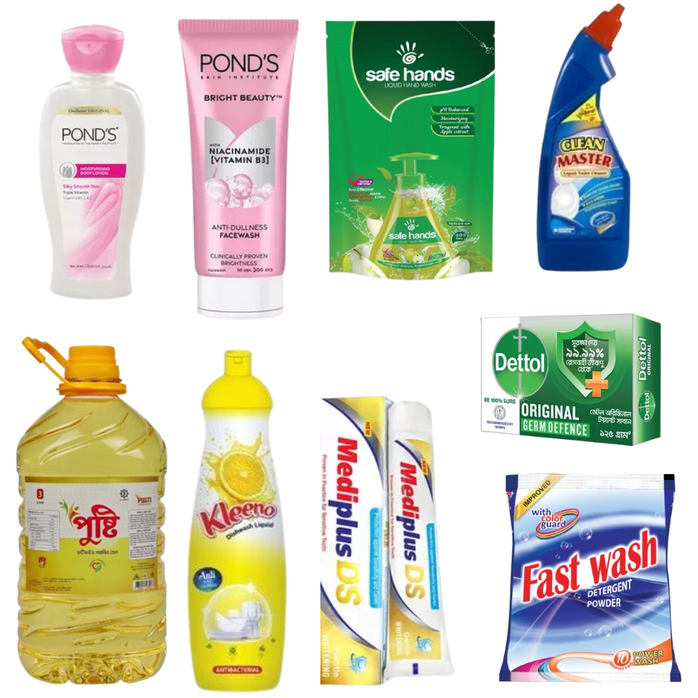 Soyabean Oil Package - 5 Liter (Pusti /TeerFresh/Bashundhara/Fortune/Rupchanda)