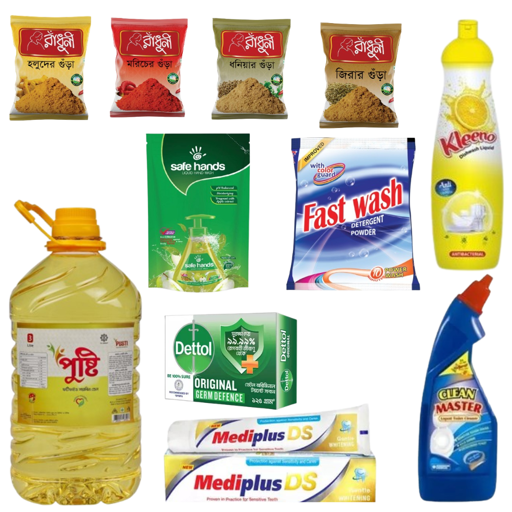 Soyabean Oil Package - 5 Liter With Radhuni Masala